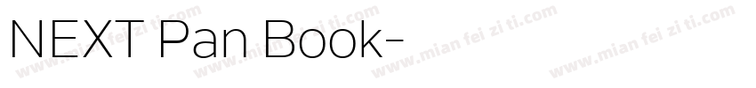 NEXT Pan Book字体转换